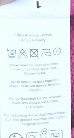 Damart Womens Plus Size Dark Fuchsia Mock Neck Acrylic Jumper UK 26