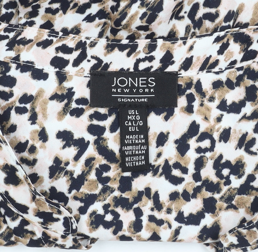 Womens UK Size L Jones New York Multicoloured Tunic Blouse
