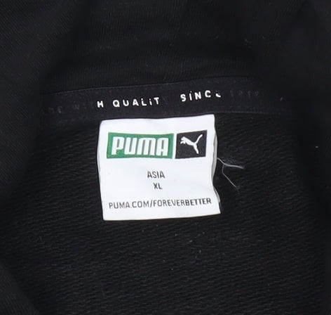 Mens UK Size L PUMA Black Pullover Hoodie