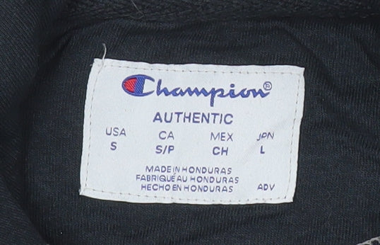 Mens UK Size S Champion Black Pullover Hoodie
