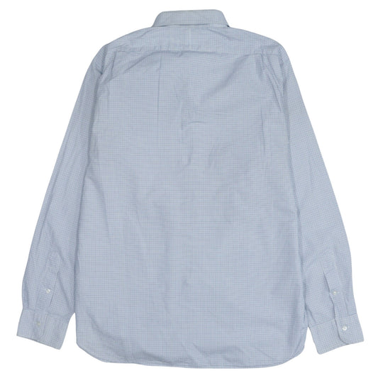 Ralph Lauren Men's Blue Slim Fit Checked Dress Shirt 17/43