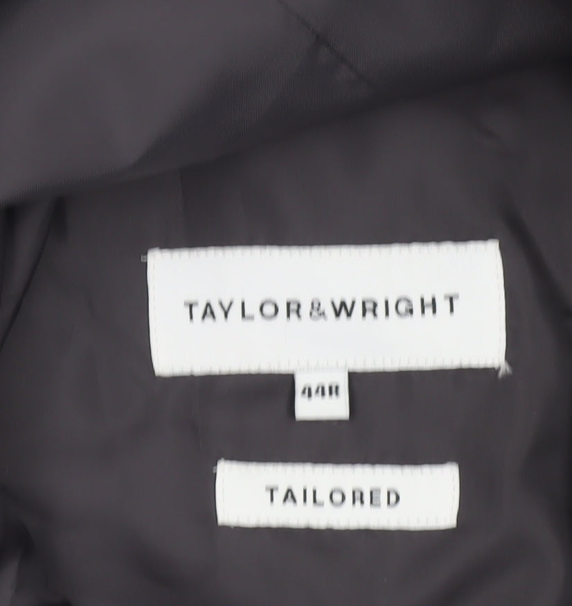Taylor & Wright Men’s Black 44R Regular Fit Blazer Jacket