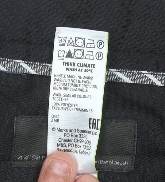 Marks and Spencer Men’s Blue Dress Pants 44W 29L Regular Fit