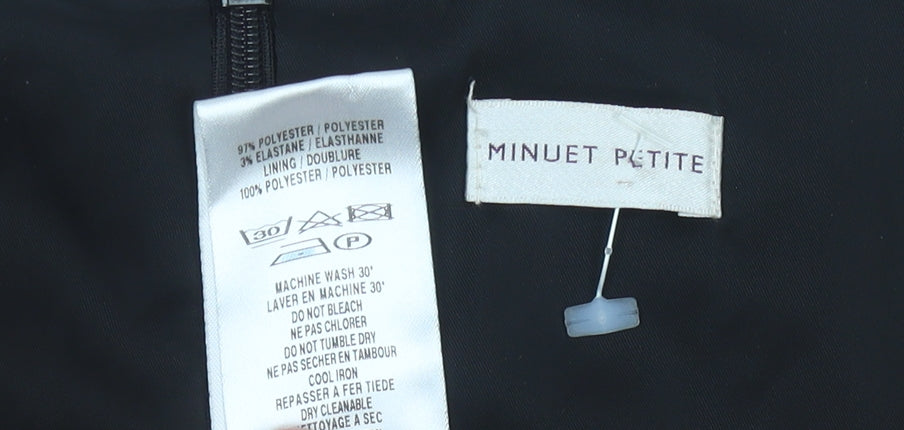 Minuet Petite Women’s Red Sheath Dress Size 16 Ruched Scoop Neck