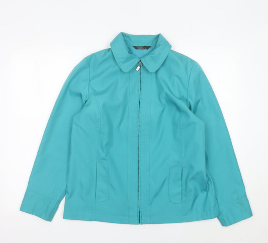 Womens UK Size S BM Green Basic Jacket