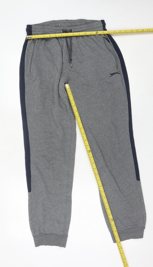 Slazenger Men’s Grey Sweatpants L Sports Joggers Casual