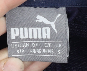 Puma Men's Blue Track Jacket Small S Full Zip Logo Sportswear