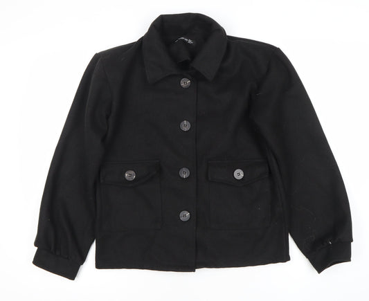 Mens UK Size 36 Boohoo Black Basic Jacket