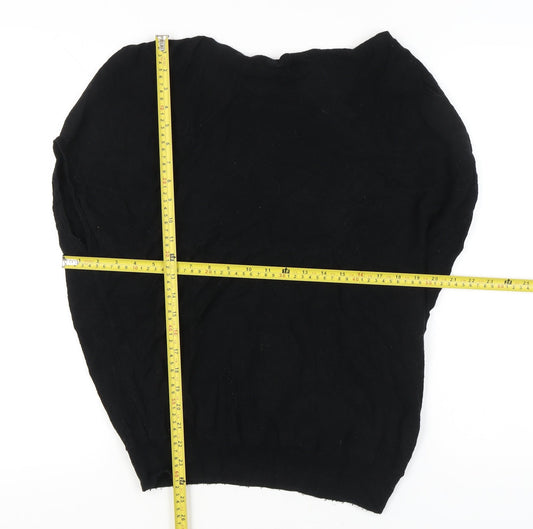 Womens UK Size S Mint Velvet Black Pullover Jumper