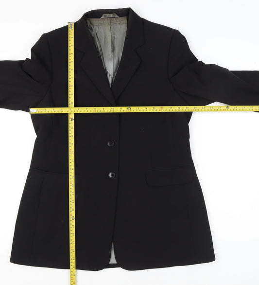 Marks and Spencer Womens Black Size 16 Classic Fit Single-Breasted Suit Jacket
