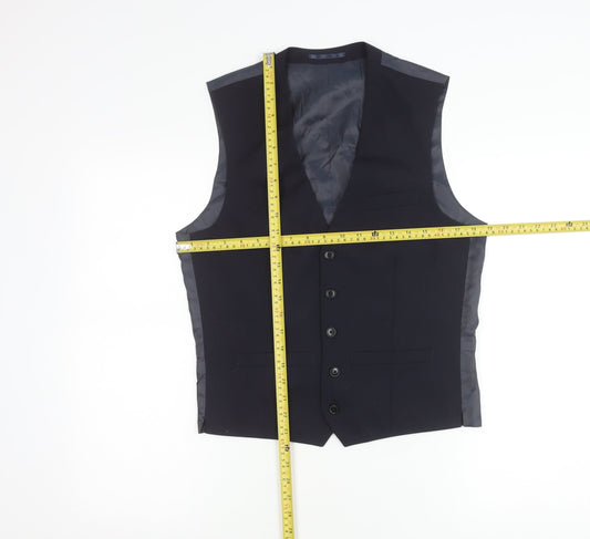 Mens UK Size 36 NEXT Regular Blue Suit Waistcoat