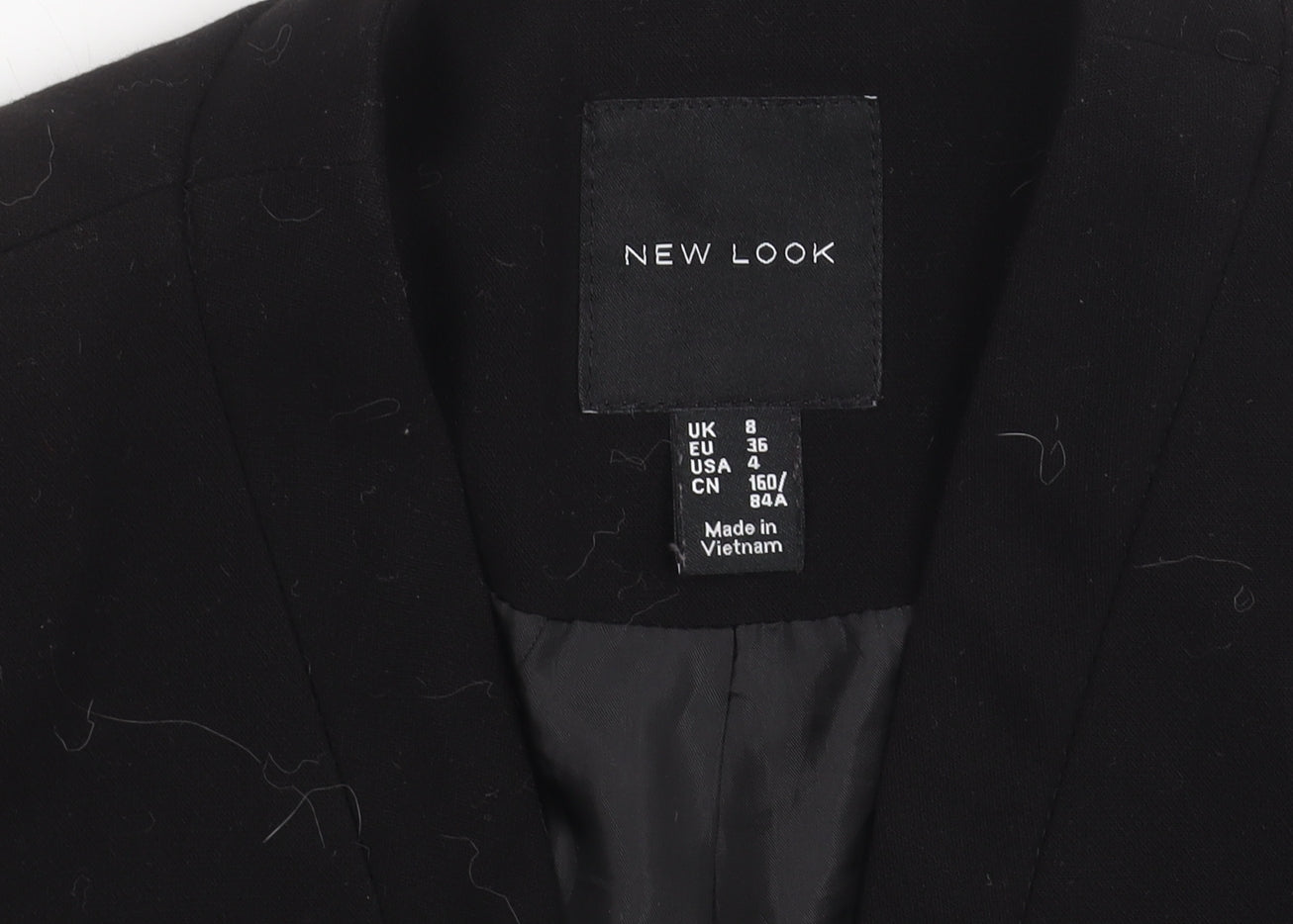 New Look Women's Black Size 8 Blazer Jacket Tailored Workwear