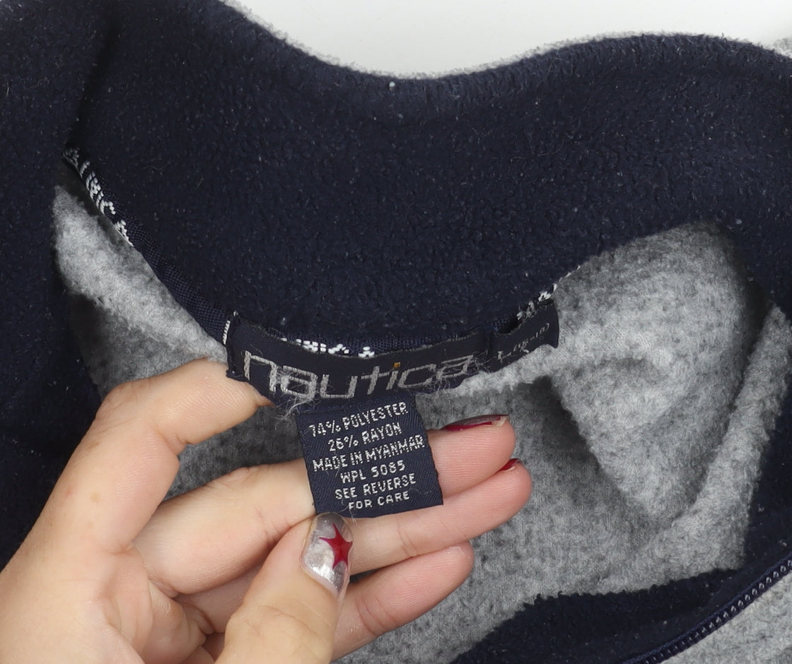 Mens UK Size L Nautica Grey Pullover Sweatshirt