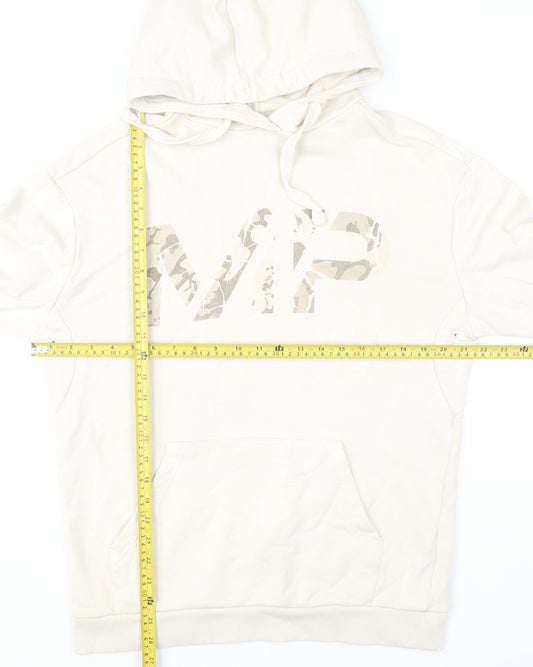 Mens UK Size M MP Beige Pullover Hoodie