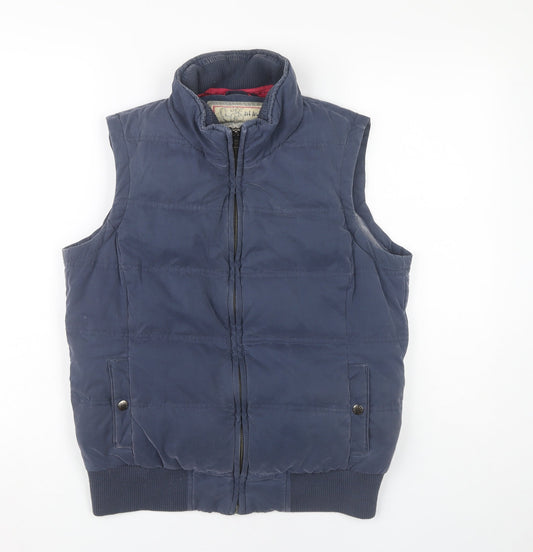 Womens UK Size 12 Fat Face Blue Puffer Jacket