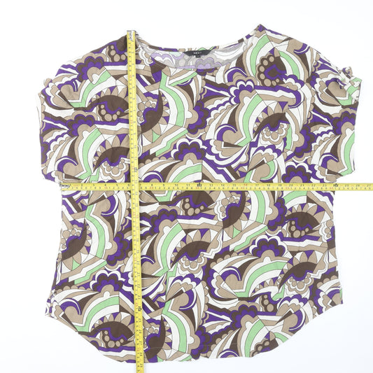 Womens UK Size 18 NEXT Multicoloured Tunic Blouse