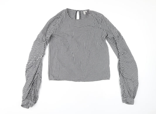 Womens UK Size 6 ASOS Black Basic Blouse