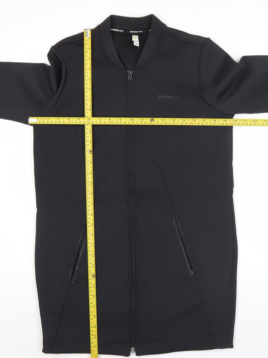 Adidas Men’s Black XS Long Full Zip Activewear Jacket