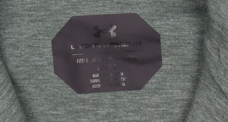 Under Armour Men’s Green Full Zip Hoodie Size M Athletic Fit