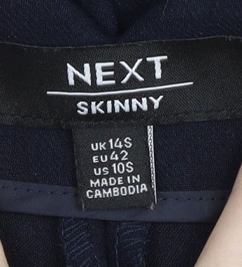 Next Women’s Blue Skinny Trousers UK 14 Slim Workwear