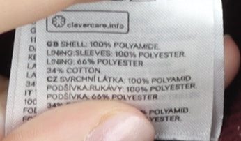 H&M Women Red XL Bomber Jacket Full Zip Pocket Lined Casual