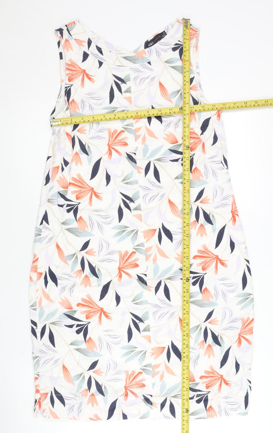 Marks and Spencer Womens Multicoloured Floral Shift Dress Size 10
