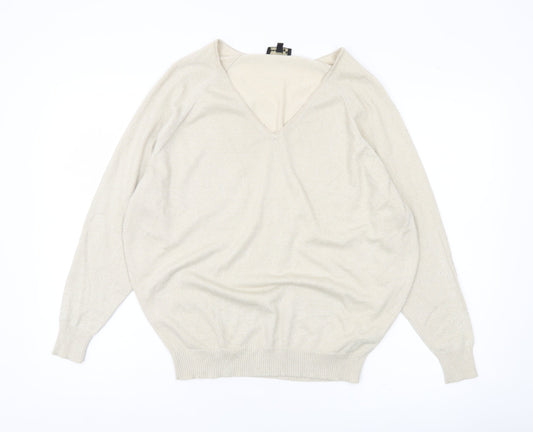 Womens UK Size 6 Phase Eight Beige Pullover Jumper
