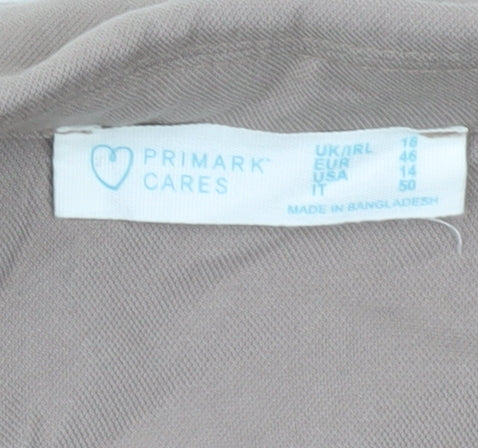 Primark Women’s Beige Blazer Jacket Size 18 Workwear Classic