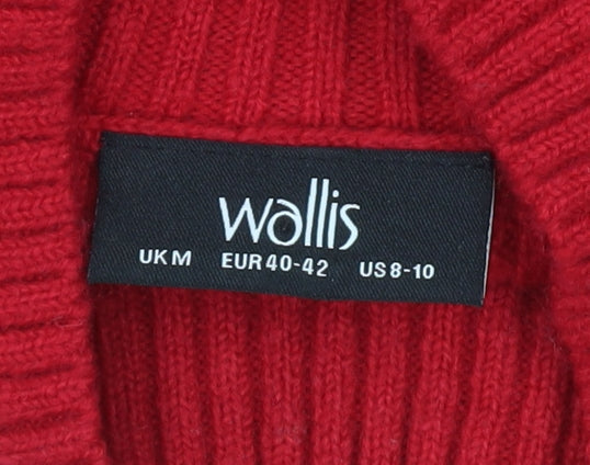 Womens UK Size M Wallis Red Pullover Jumper