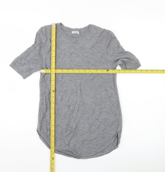 Jigsaw Women’s Grey Wool Viscose Knit Pullover Jumper Size S