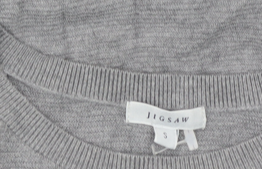 Womens UK Size S Jigsaw Grey Pullover Jumper