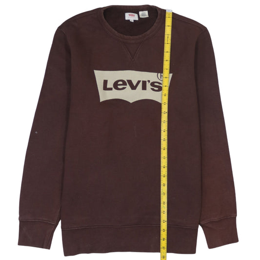 Mens UK Size M Levi's Brown Pullover Sweatshirt
