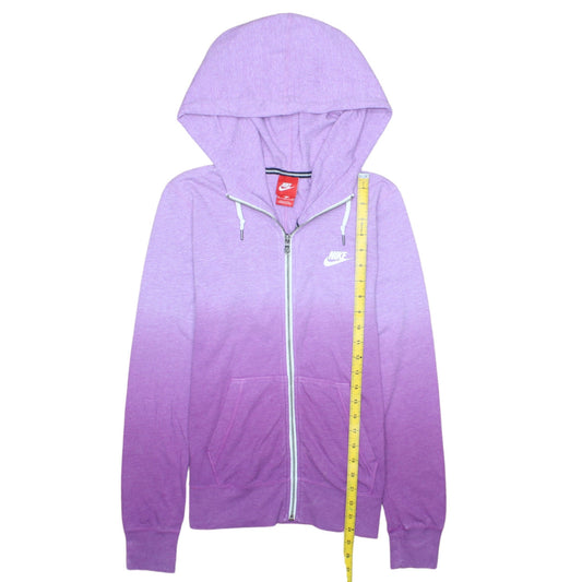 Nike Women’s Purple Ombre Full Zip Hoodie Size M Cotton Blend