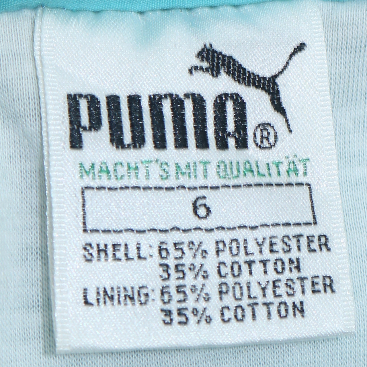 Womens UK Size 6 PUMA Blue Windbreaker Coat