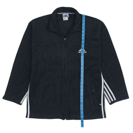 Adidas Men's Black Fleece Full Zip Jacket Size S Logo Sportswear