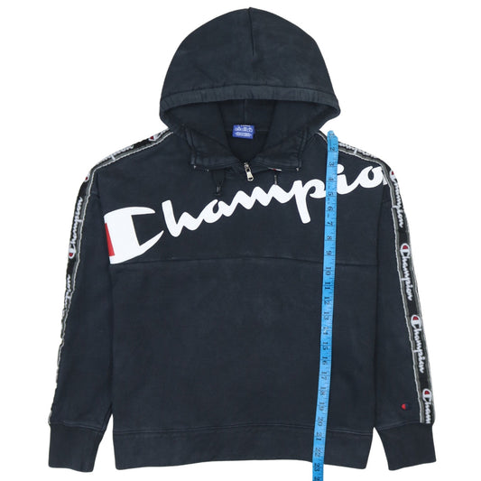 Mens UK Size XS Champion Black Pullover Hoodie