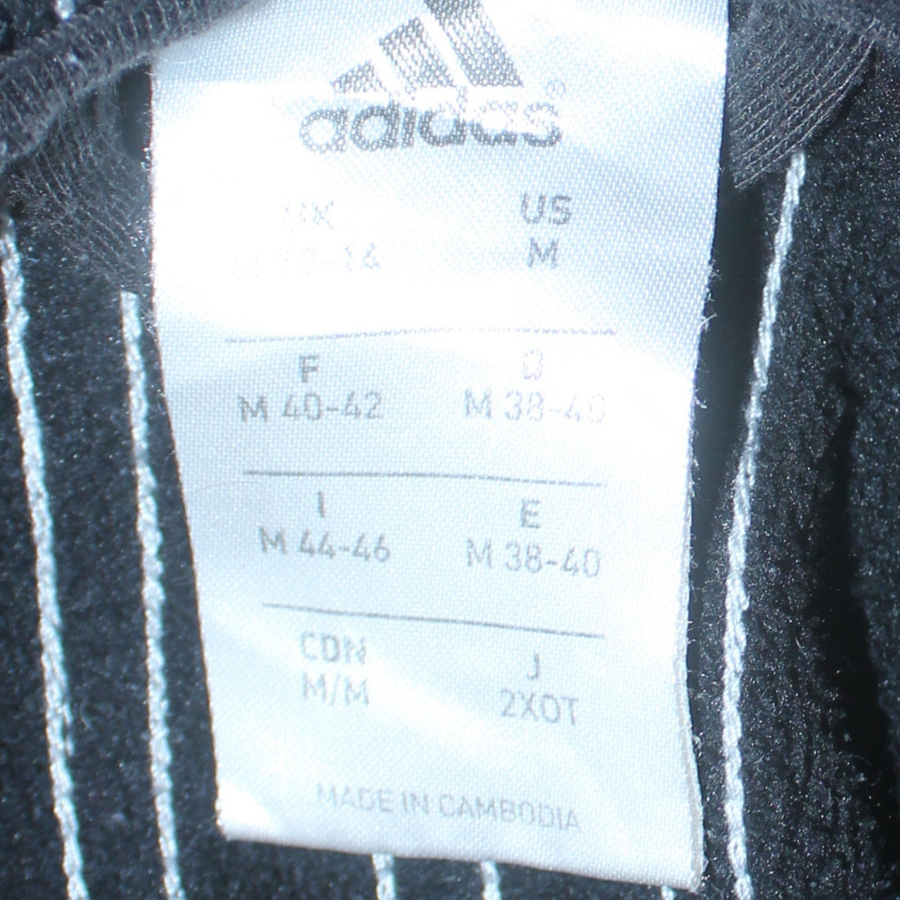 Additional view of Adidas Women's Black Full Zip Hoodie, size 12, Sports Logo Cotton