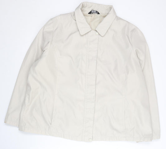 Womens UK Size XL BM Beige Basic Jacket