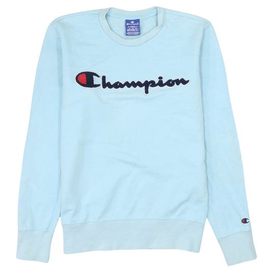 Womens UK Size XS Champion Blue Pullover Sweatshirt