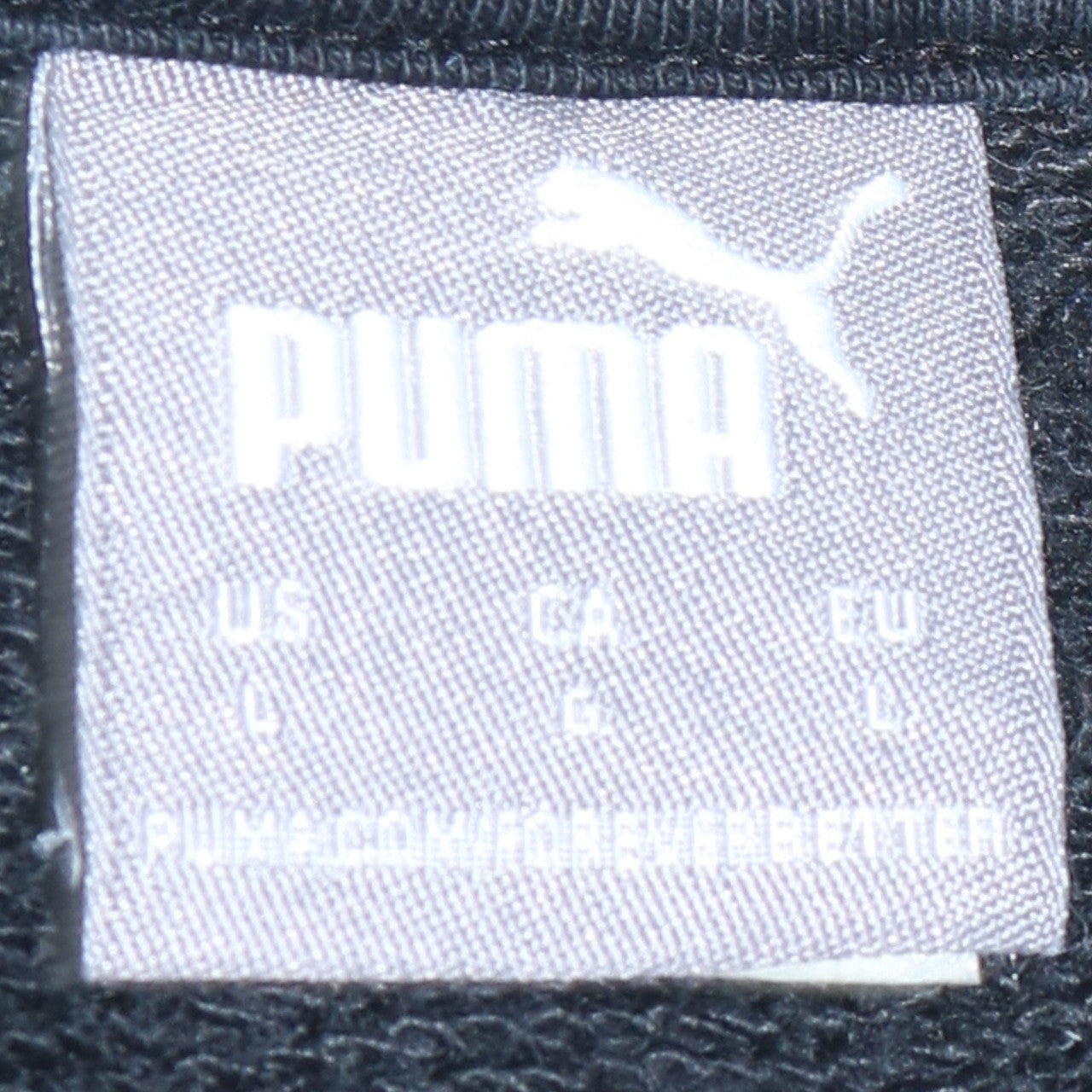 Puma Womens Black Logo Long Sleeve Sweatshirt Size L