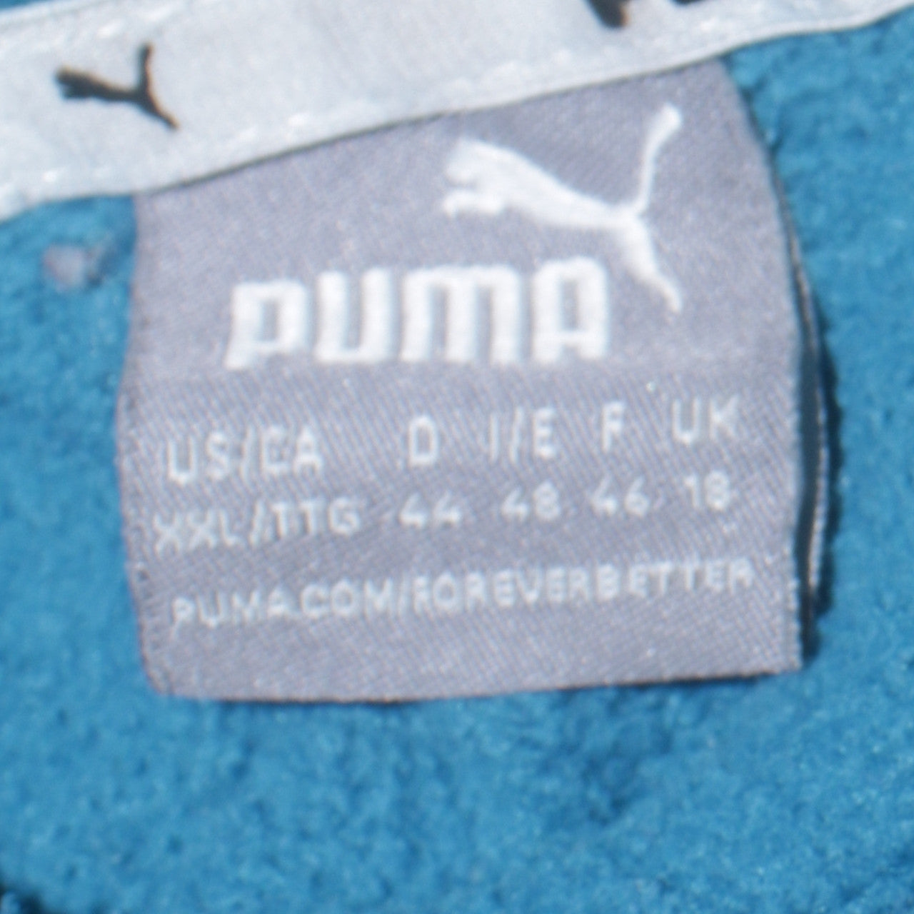 Puma Unisex Blue 2XL Pullover Hoodie Sweatshirt Logo Fleece