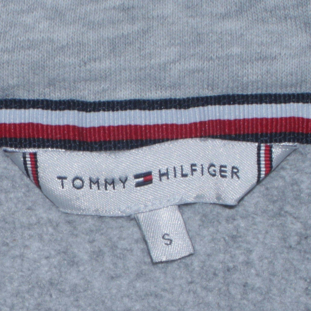 Tommy Hilfiger Men's Grey Blue Pullover Hoodie Size S