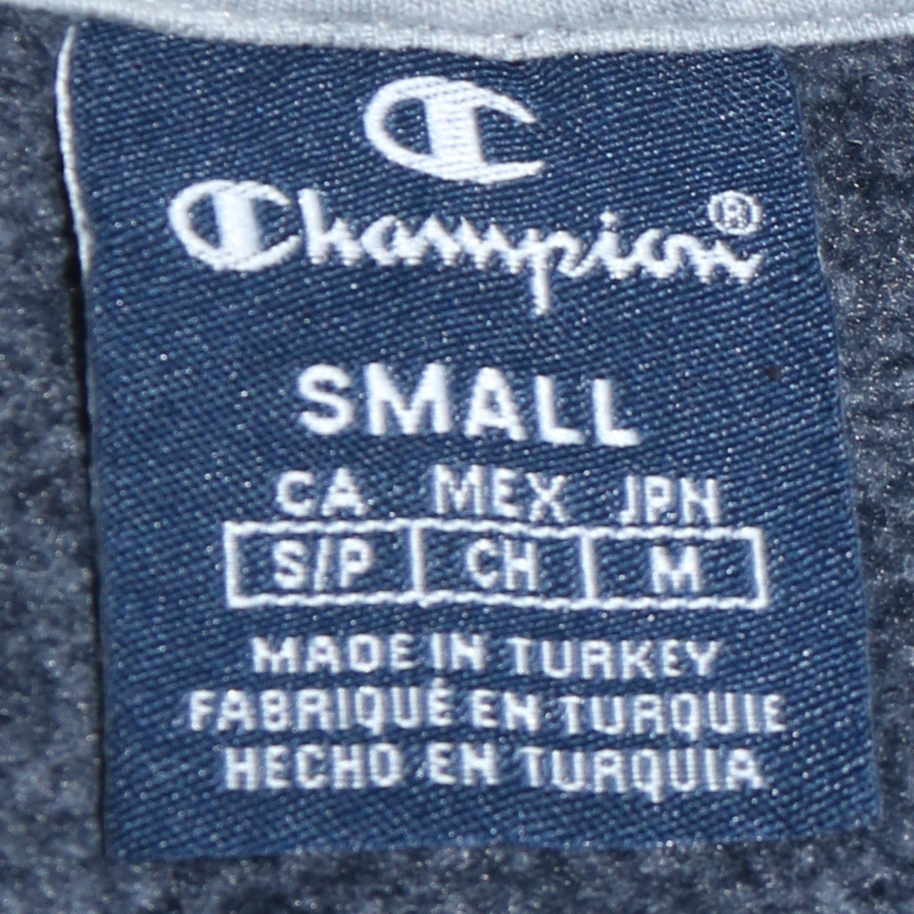 Mens UK Size S Champion Blue Pullover Sweatshirt