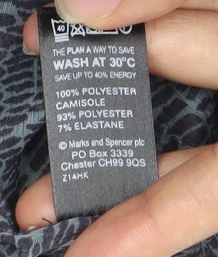 Womens UK Size 8 Marks and Spencer Grey Camisole Blouse