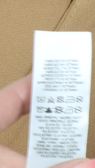 Primark Women Brown Size 12 Double Breasted Blazer Jacket