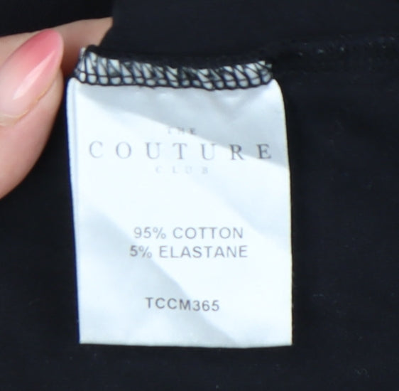 The Couture Club Men's Black L Short Sleeve Logo T-Shirt