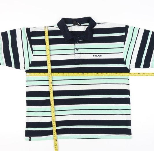 Head Men’s Multicoloured Striped Polo Shirt Size L