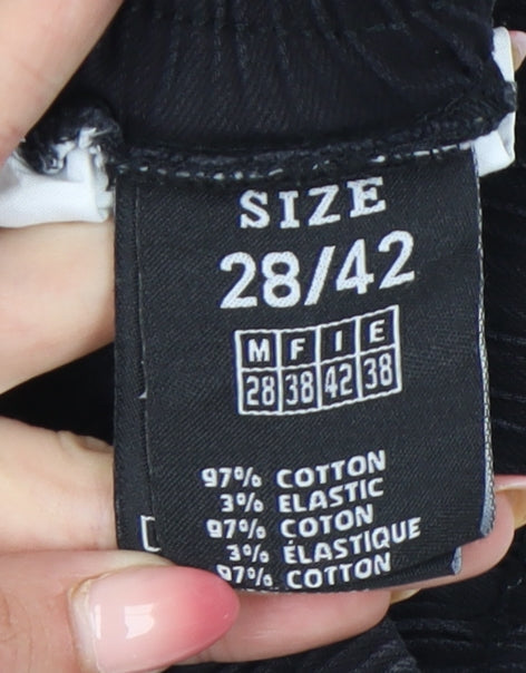 IL Sarto Boys Black Cargo Jogger Trousers 28in Waist Cotton Blend