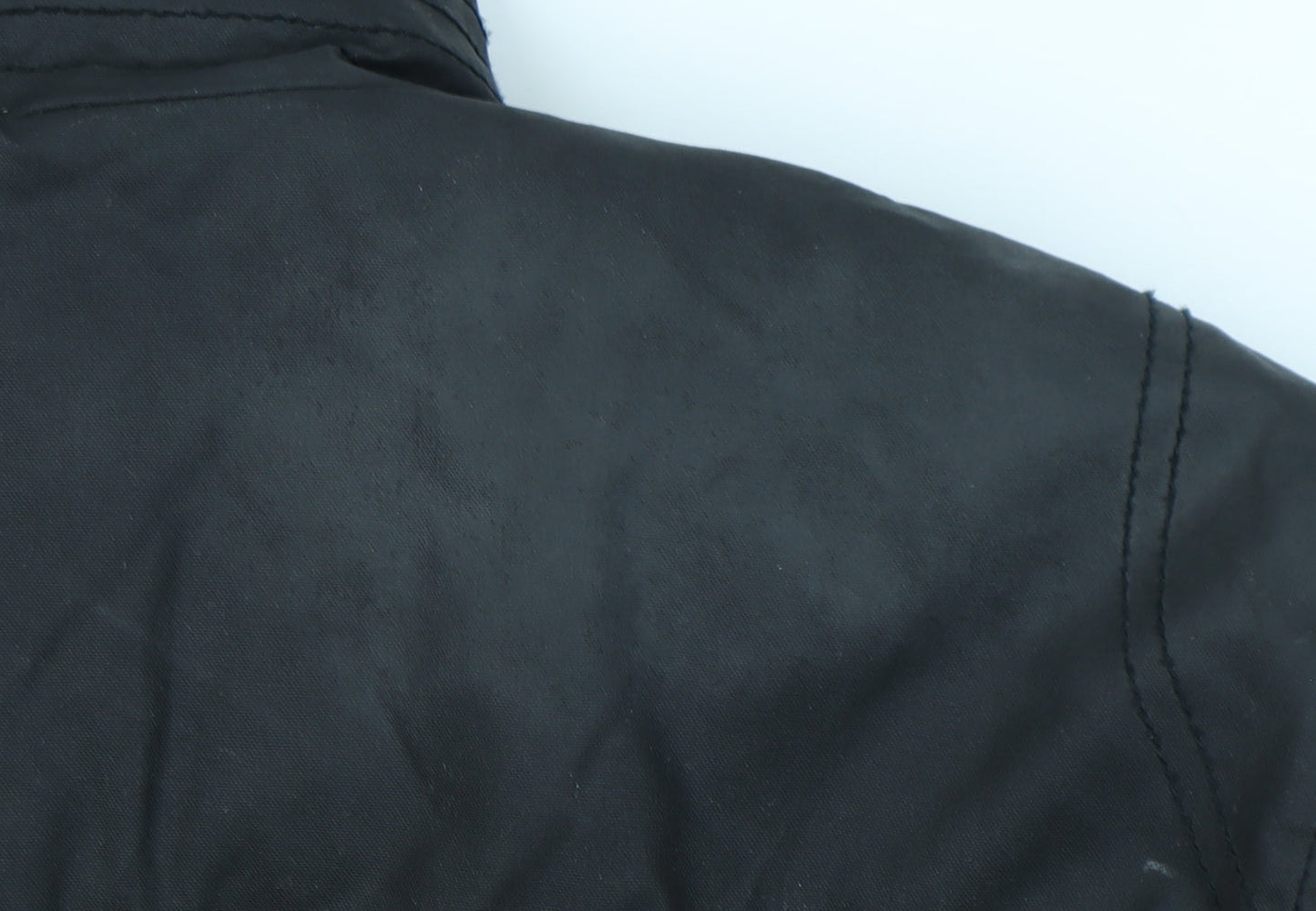 F&F Men's Black XL Utility Jacket Cotton Blend Lined Workwear