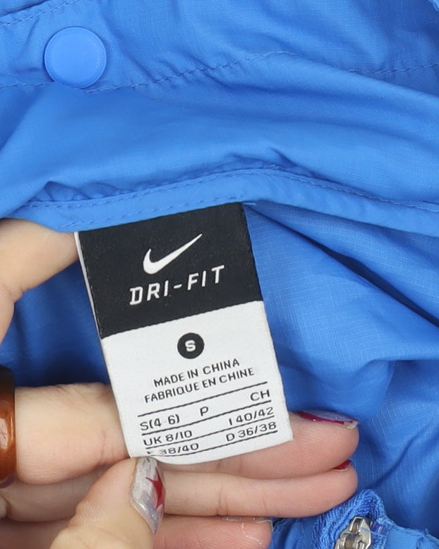 Nike Men's Blue Small Track Jacket Lightweight Dri-Fit Athletic